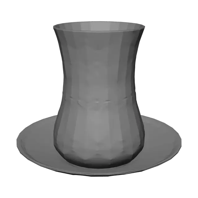 3D model for türk çay bardağı