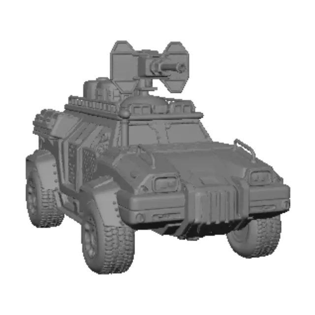 3D model for Desert Patrol Armored Vehicle