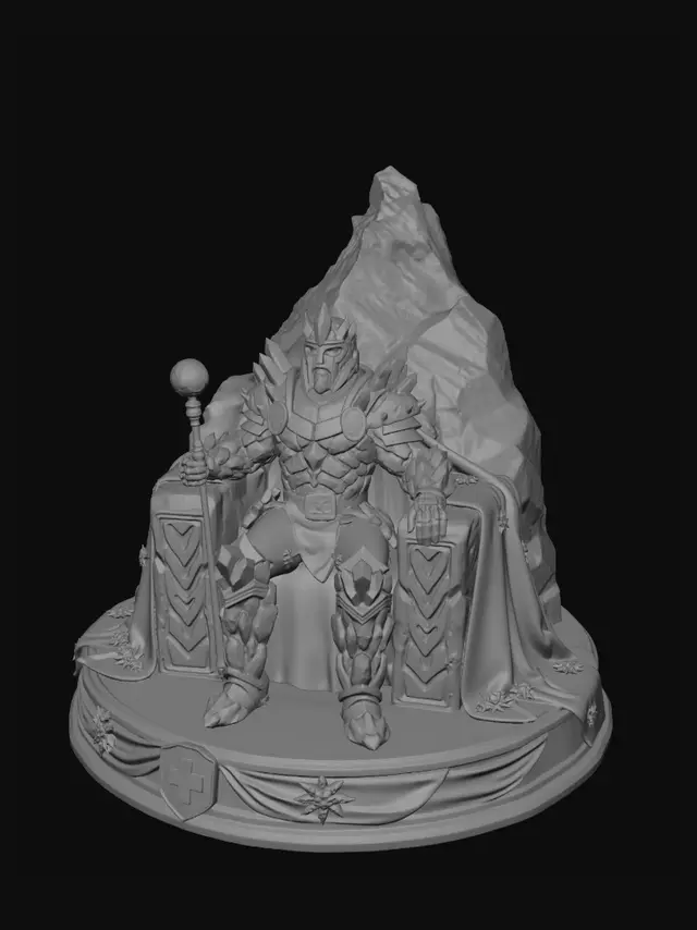 3D model for Icebound Knight on the Mountain Throne