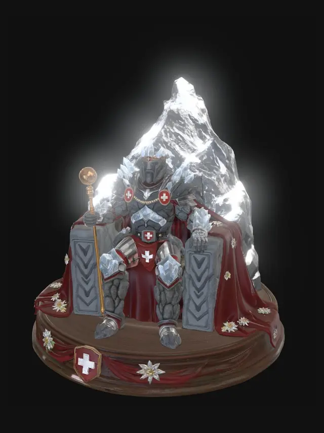 3D model for Icebound Knight on the Mountain Throne