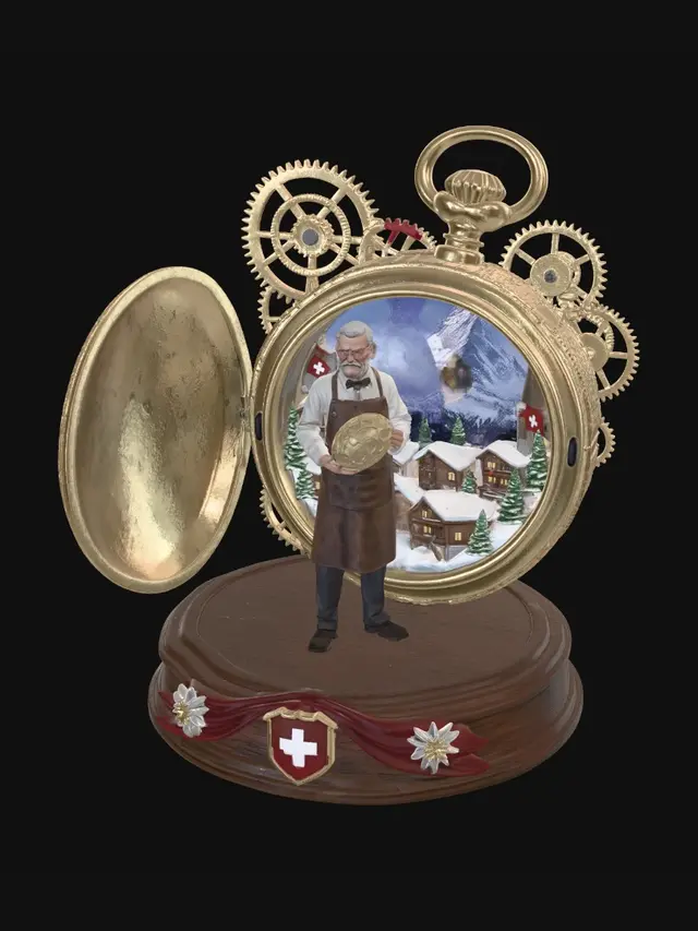 3D model for The Alpine Timekeeper
