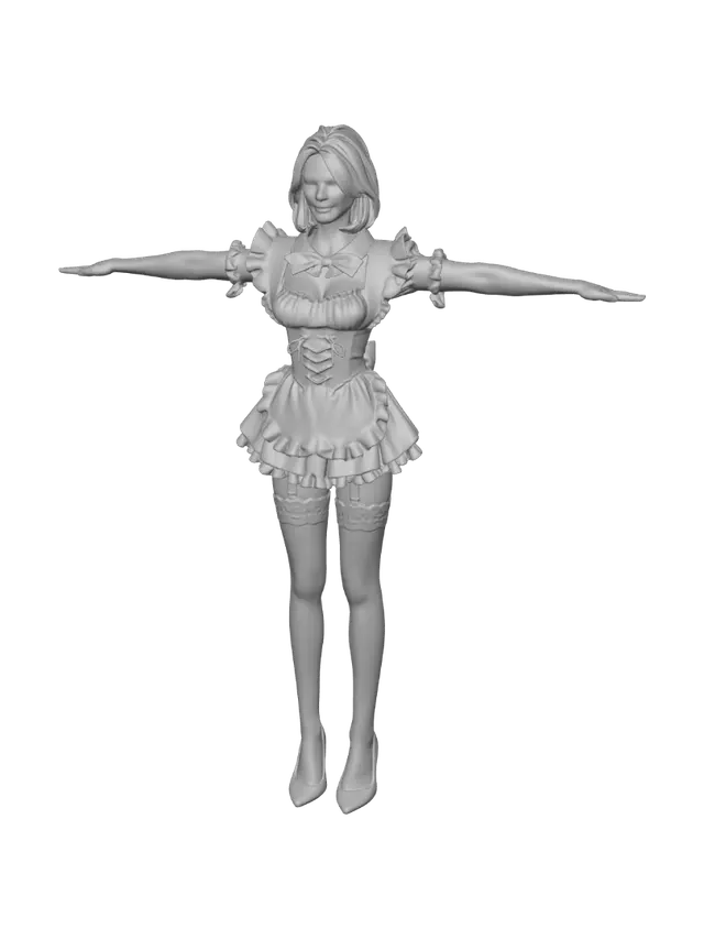 3D model for Maid in Profile