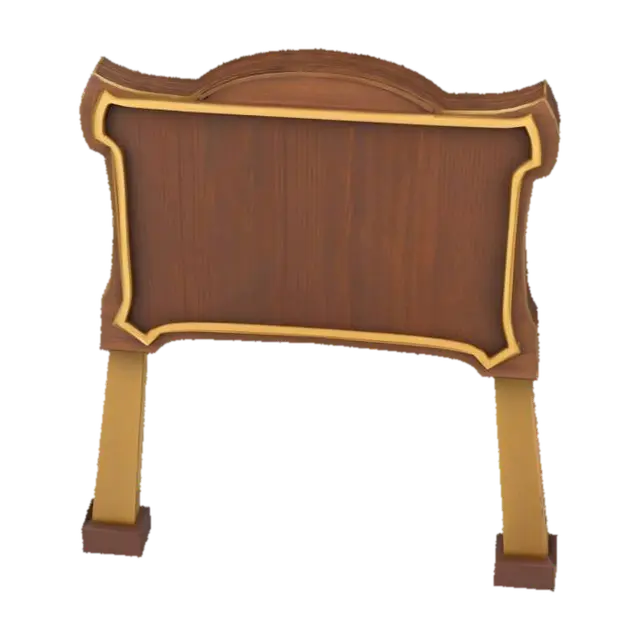 Notice Board - Message 3D-model, gegenereerd door AI