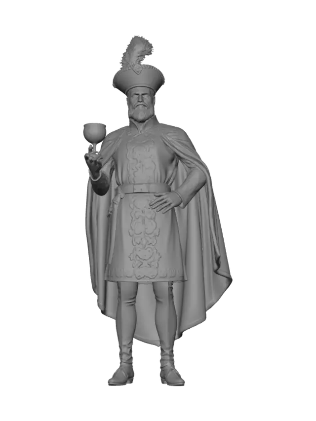 3D model for une courtisane a la cours du roi de france au moyen Âge