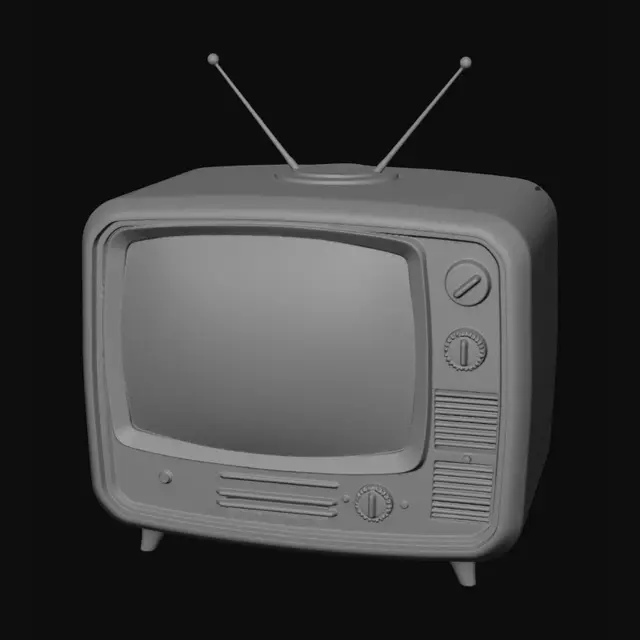 3D model for Une télévision vintage américain des année fin 1950