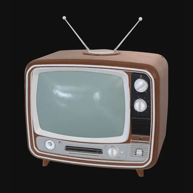 3D model for Une télévision vintage américain des année fin 1950