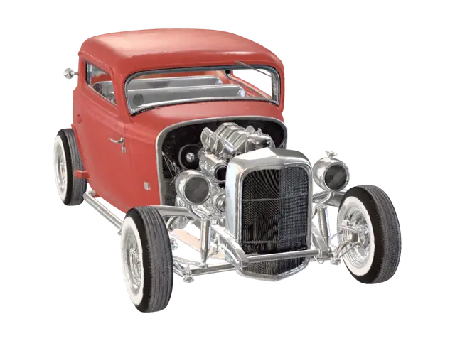 3D model for Red Hot Rod with a Supercharged Engine