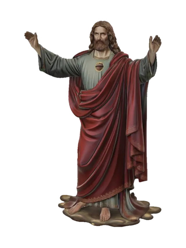 Sacred Heart of Jesus - Devotional 3D model, vytvořený pomocí AI