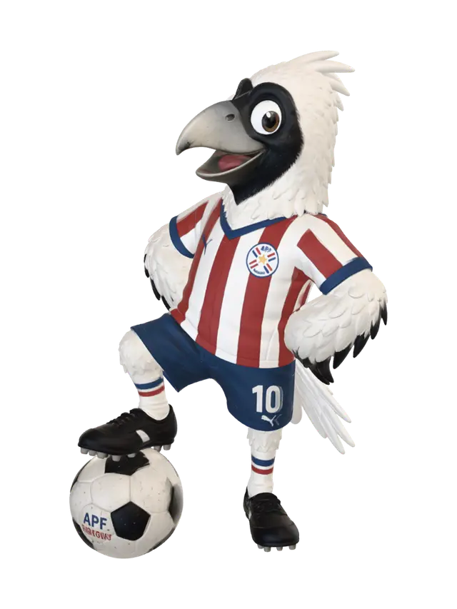 3D model for Paraguay's Feathery Striker