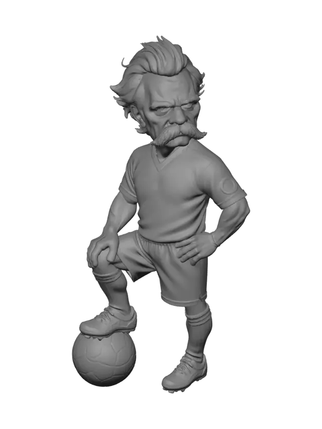 3D model for German Football Legend