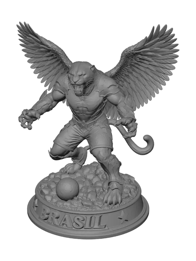 3D model for Winged Jaguar of Brazil