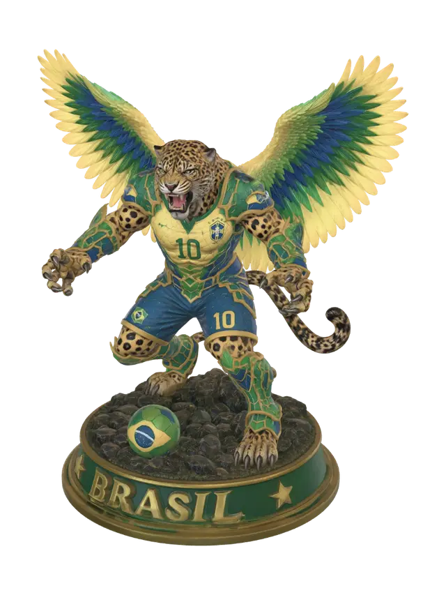 3D model for Winged Jaguar of Brazil