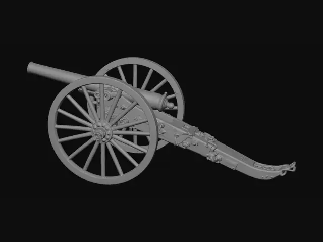 3D model for Rusty Field Cannon