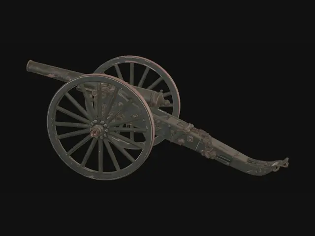 3D model for Rusty Field Cannon