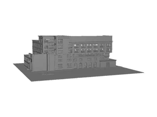 3D model for Monochrome Modernist Office Complex