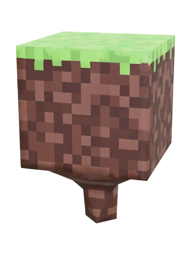 3D model for Ornate Minecraft Grass Block