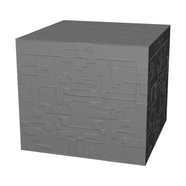 3D model for Weathered Minecraft Grass Block