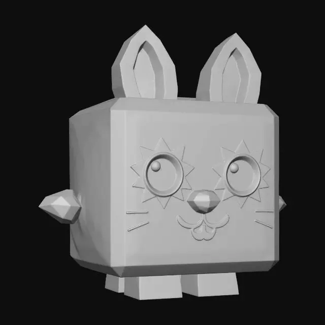 3D model for Nebula Cube Bunny