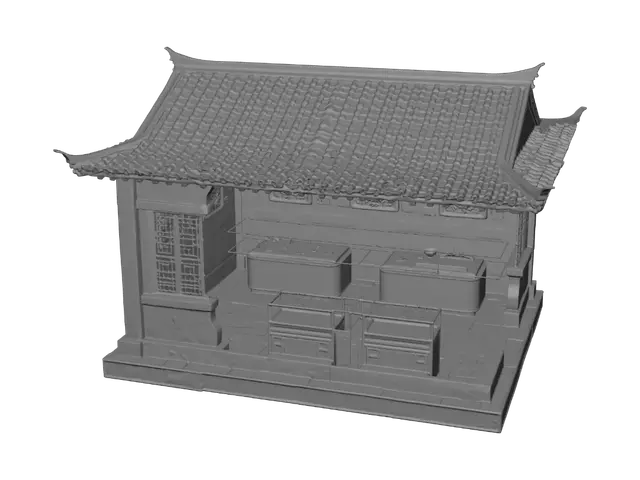 3D model for The Painted Pavilion