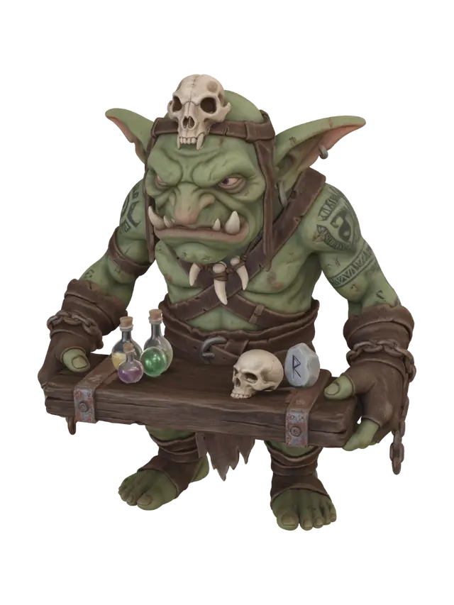 CrimiZomb - Holding 3D model, vytvořený pomocí AI