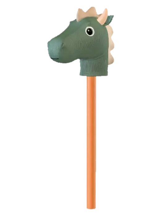 dragon headed hobby horse toy 3D model, vytvořený pomocí AI