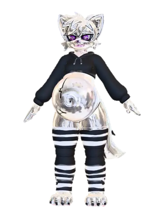 Silly pole cigarette Vore shenanigans~ - Femboy 3D model, vytvořený pomocí AI