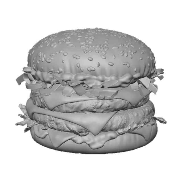3D model for Double-Patty Cheeseburger