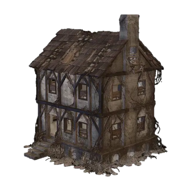 Vinebound Manor - Mansion 3D model, vytvořený pomocí AI