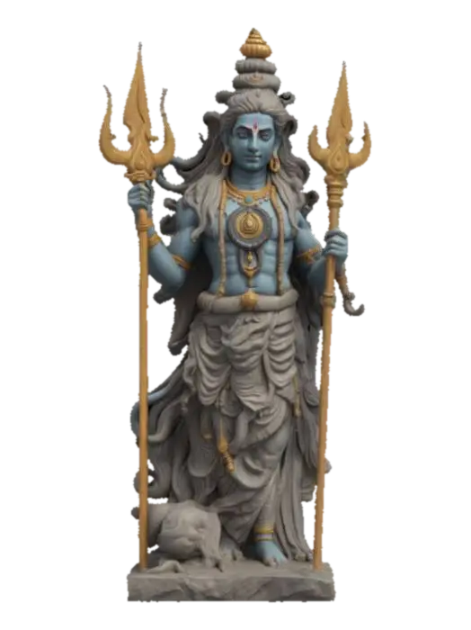3D model for Lord Shiva and indian god ,highly detailed, high resolution, highest quality, best quality, 4K, 8K, HDR, studio quality beautiful, elegant, realistic, ultra realistic