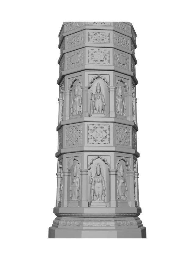 3D model for Temple Pillar of the Divine Guardians