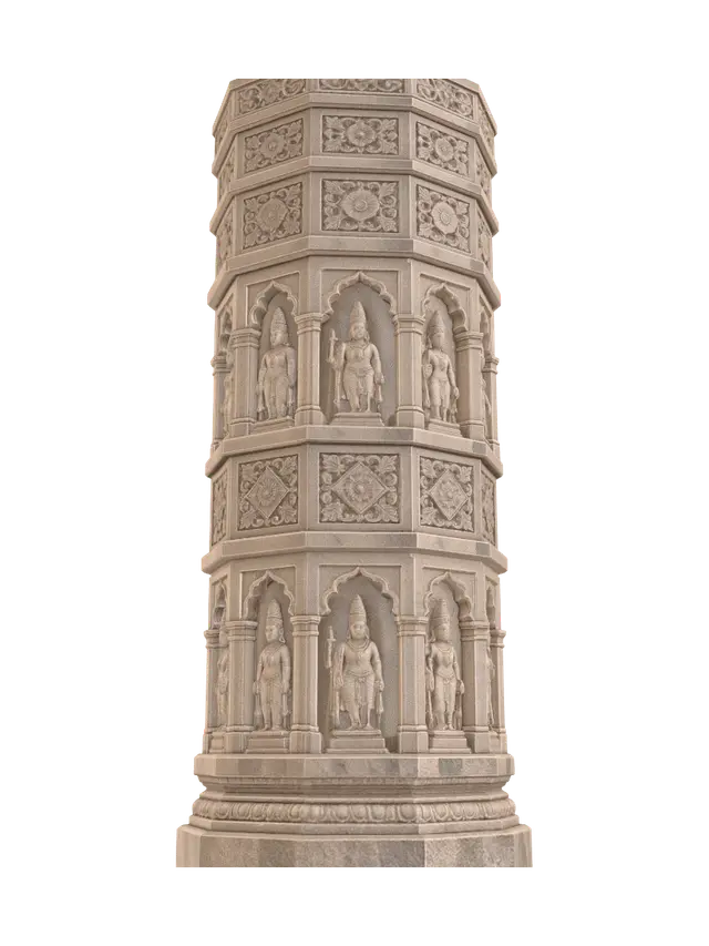 3D model for Temple Pillar of the Divine Guardians