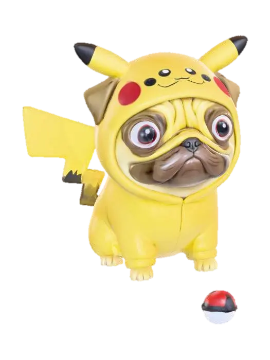Pugachu's Playtime 3D model, AI generated