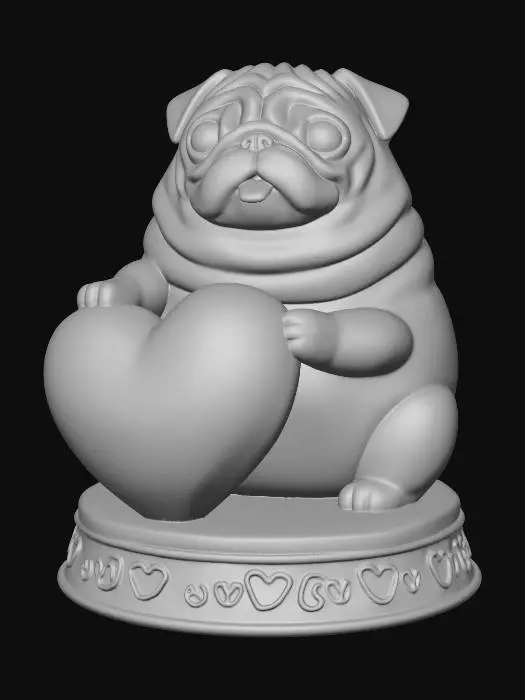 3D model for Heartfelt Pug