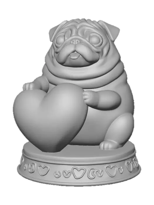 3D model for Heartfelt Pug