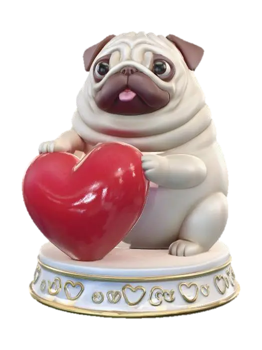 3D model for Heartfelt Pug