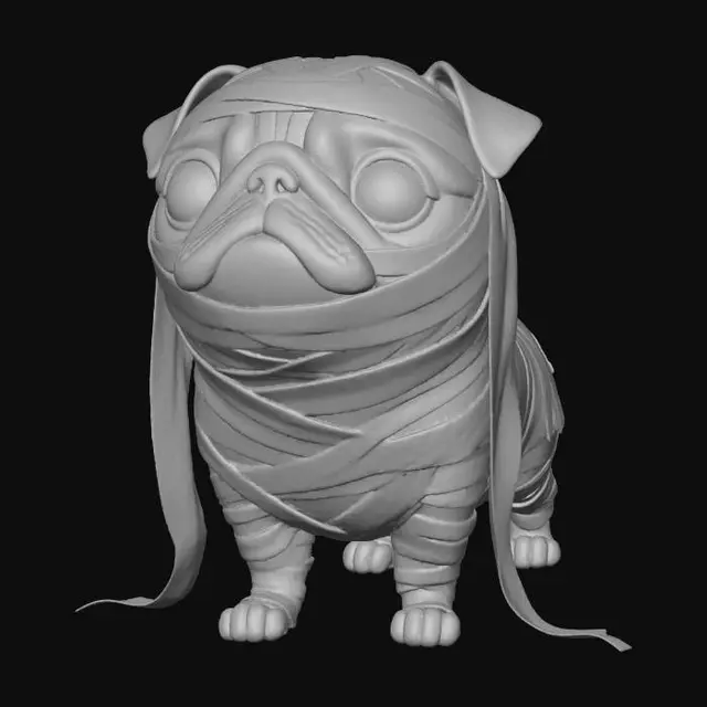 3D model for Mummified Pug Adventure