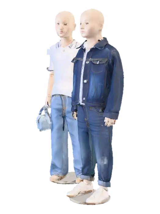 Mannequin Fashion Show 3D model, vytvořený pomocí AI