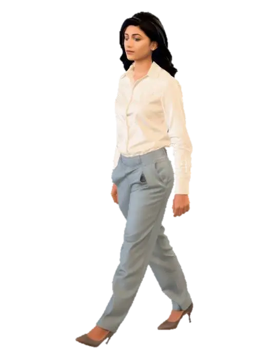 Professional Woman Walking - Profession 3D model, vytvořený pomocí AI
