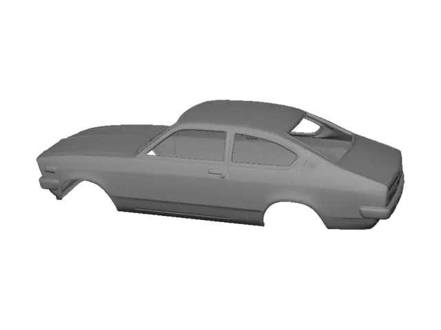 3D model for Beige Car Body Prototype
