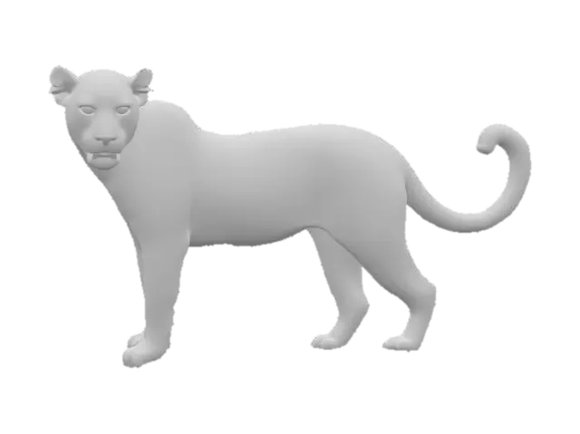 3D model for Majestic Leopard