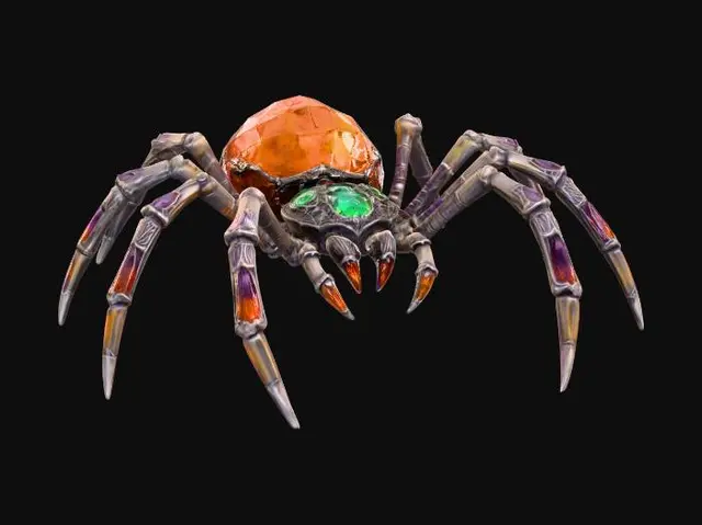 3D model for Halloween_Spider