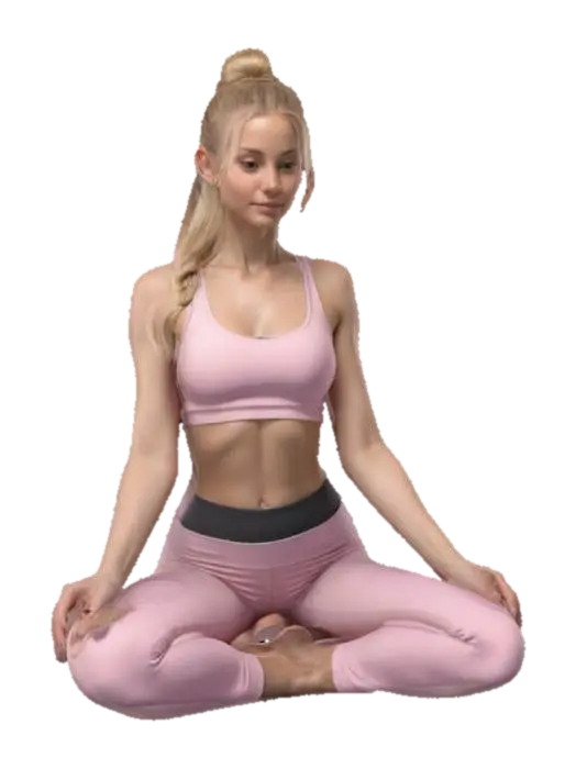 Liora Sky - Yoga 3D model, vytvořený pomocí AI