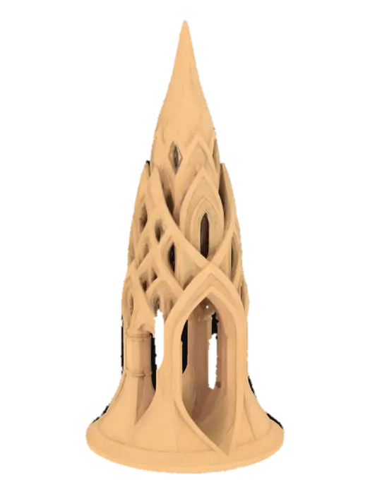 The_Gate_of_Memory - Engraving 3D model, vytvořený pomocí AI