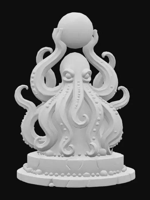 3D model for Kraken of the Deep Seal #ocean#