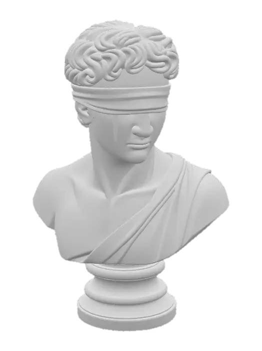 3D model for Veil_of_Silence_A timeless bust shrouded in silence, where hidden eyes invite reflection on mystery and truth.