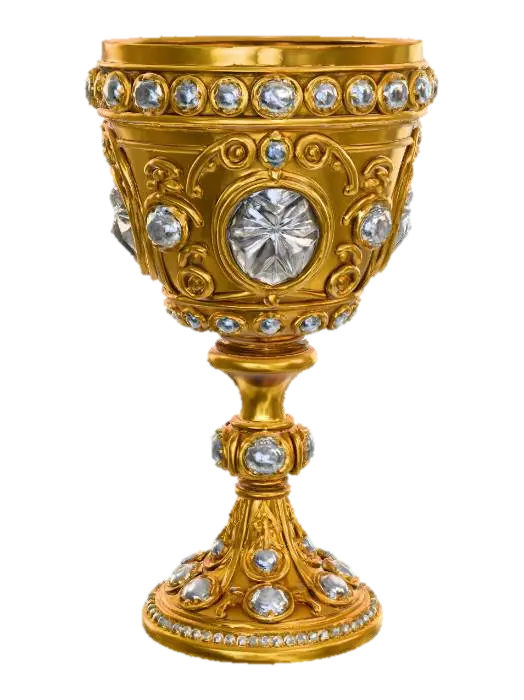 Remixed_jeweled goblet@Karrades 3D-model, gegenereerd door AI