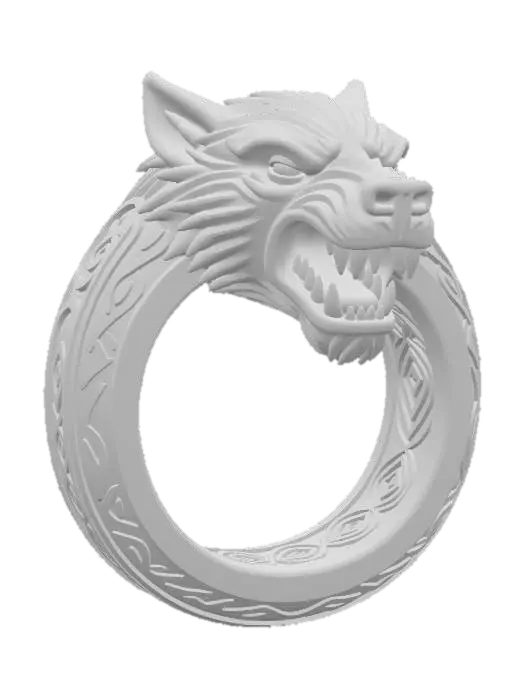 3D model for Wolf_Ring