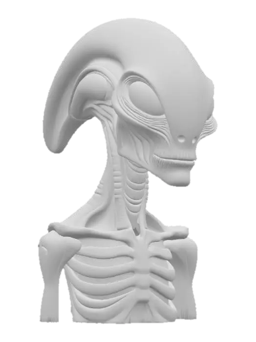 3D model for Biomechanical alien bust