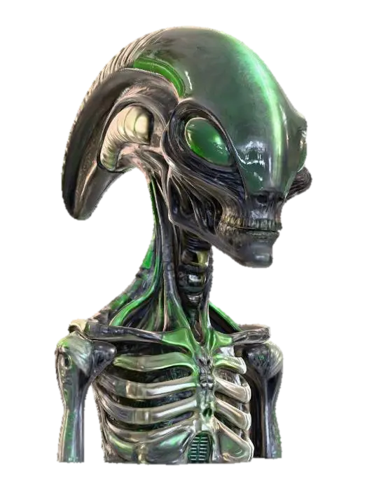 3D model for Biomechanical alien bust