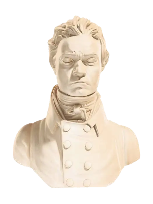 Beethoven - Artist 3D model, vytvořený pomocí AI
